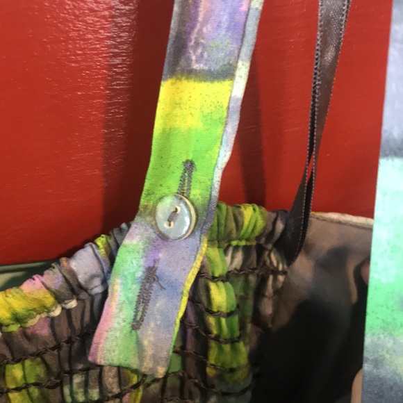 Multi Color High Low Band of Gypsies Dress L - Picture 13 of 13